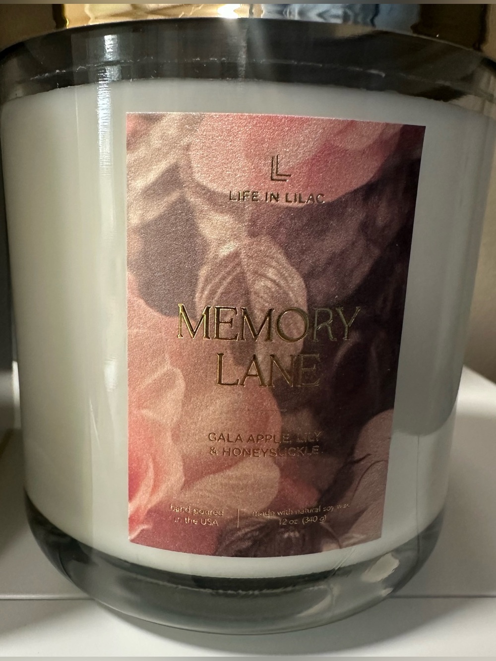 Life in Lilac candle - Memory Lane (brand new in box)